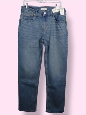 Abercrombie Women’s 90s Straight Jeans 29 Long Medium Wash NWT